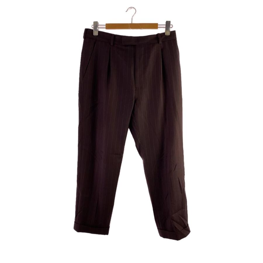 WACKO MARIA◇DORMEUIL/STRIPED PLEATED TROUSERS/TYPE-2/ボトム/L