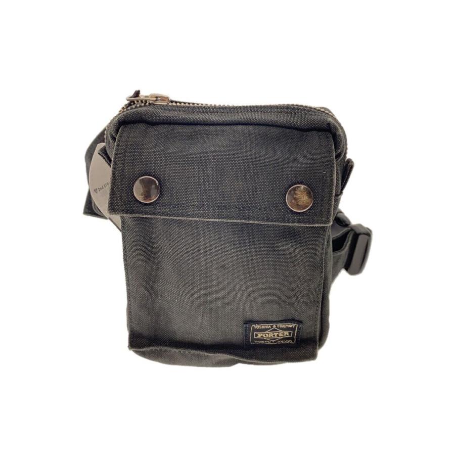 PORTER◇ショルダーバッグ/キャンバス/GRY/無地/592-27532 : セカンド