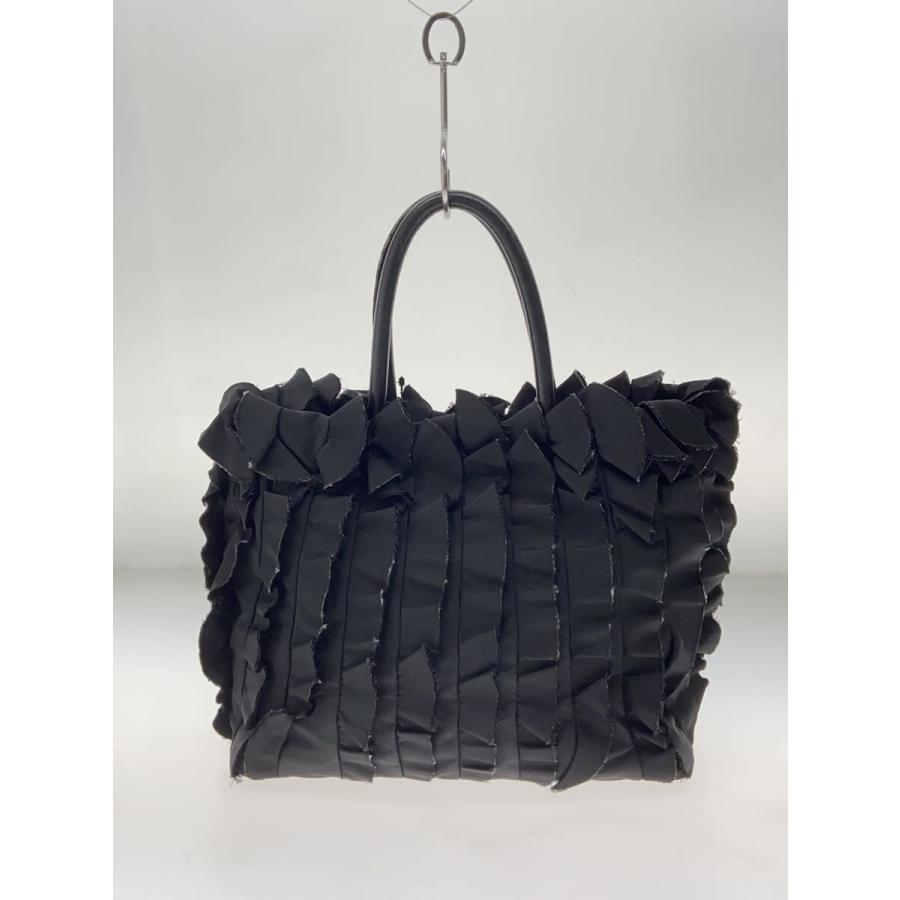 PRADA◇トートバッグ/フリル/BLK/BN1728 : セカンドストリートYahoo!店