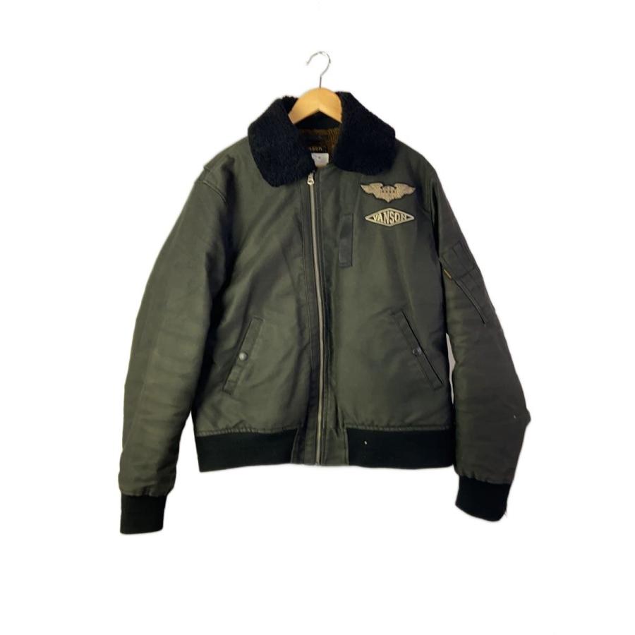 VANSON B-15フライトジャケット VANSON◇B-15フライトジャケット/XXL/コットン/BLK/メットスカル