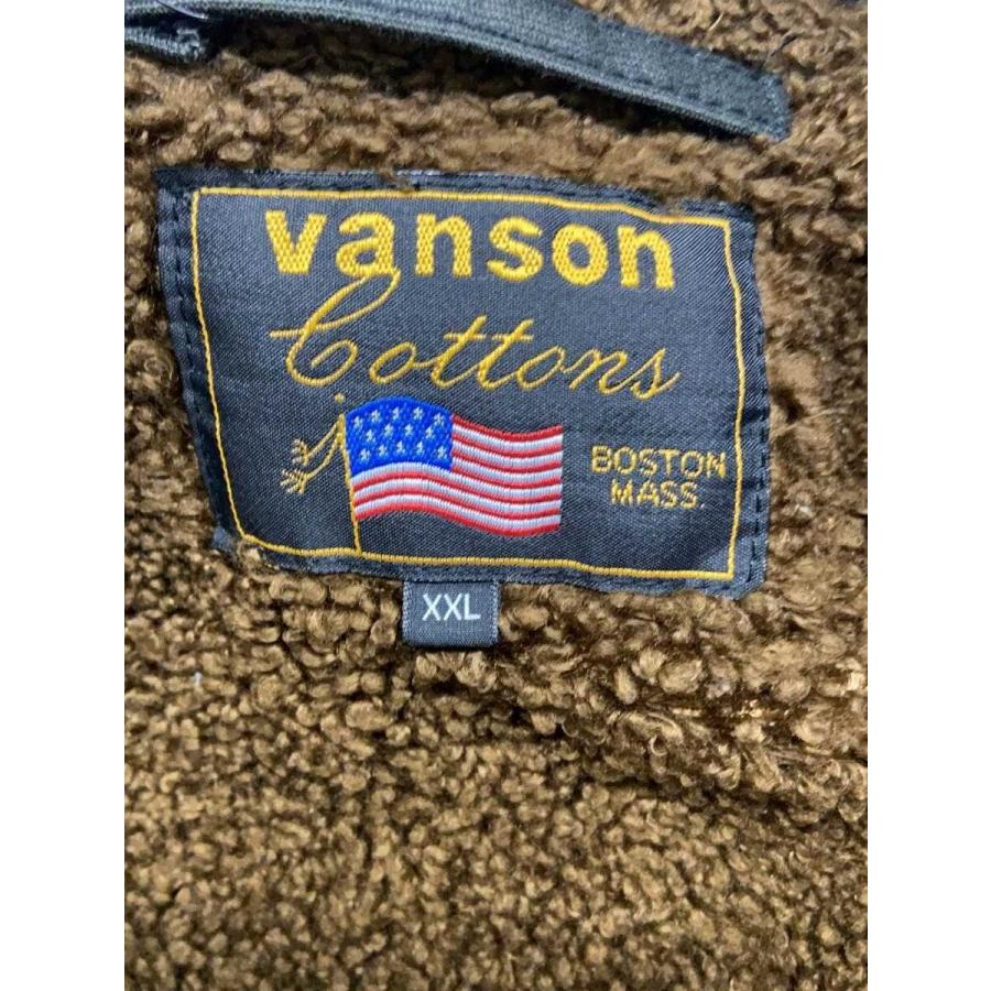 VANSON◇B-15フライトジャケット/XXL/コットン/BLK/メットスカル