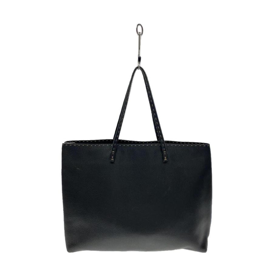 FENDI◇トートバッグ/レザー/ブラック/無地 : セカンドストリートYahoo 