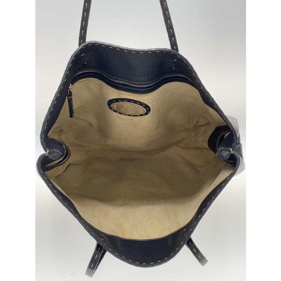 FENDI◇トートバッグ/レザー/ブラック/無地 : セカンドストリートYahoo 