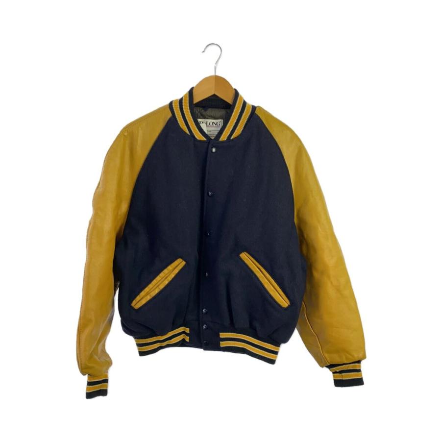 DeLONG◇スタジャン/38/ウール/ネイビー/USA製/90S : セカンド DeLONG◇スタジャン/38/ウール/ネイビー/USA製/90S : セカンド