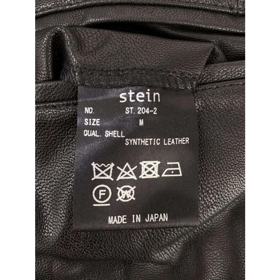 stein◇EX WIDE TAPERED TROUSERS/ストレートパンツ/S/フェイクレザー