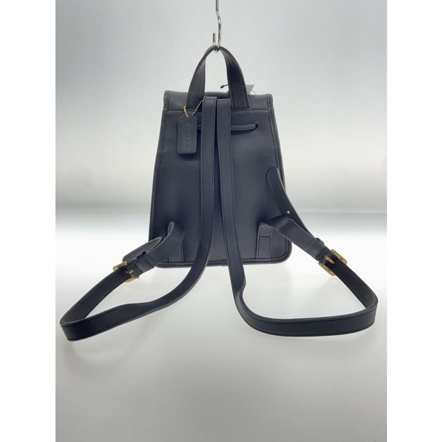 COACH◇リュック_オールドコーチ/レザー/BLK/無地/バッグ COACH◇リュック_オールドコーチ/レザー/BLK/無地/バッグ