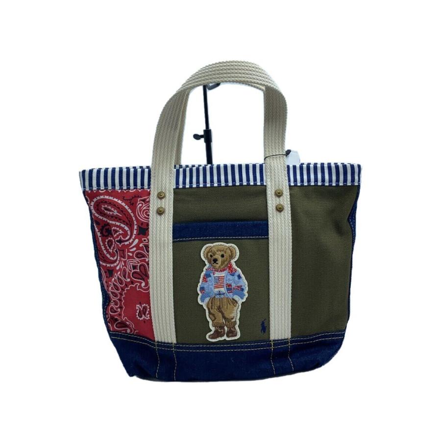 POLO RALPH LAUREN◇トートバッグ/コットン/マルチカラー POLO RALPH LAUREN◇トートバッグ/コットン/マルチカラー