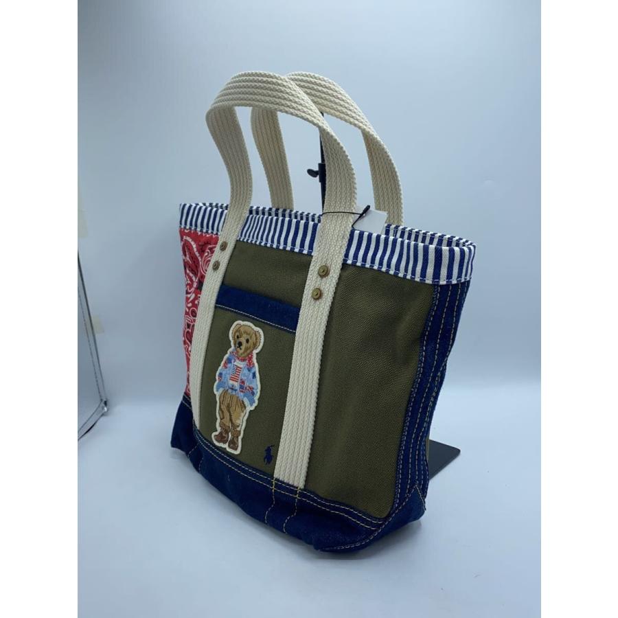 POLO RALPH LAUREN◇トートバッグ/コットン/マルチカラー POLO RALPH LAUREN◇トートバッグ/コットン/マルチカラー