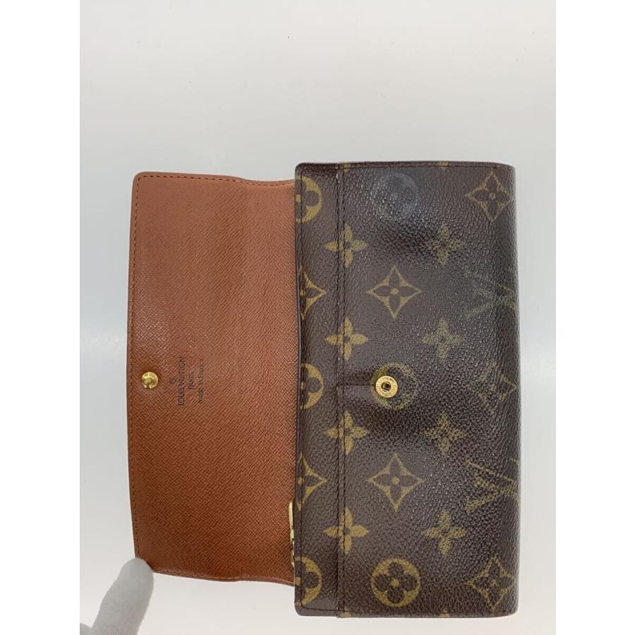 LOUIS VUITTON◇長財布/レザー/BRW/総柄/メンズ/m61734 : セカンド
