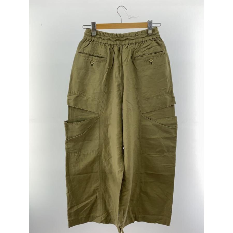 beautiful people◇linen cotton satin bow silhouette pants/40