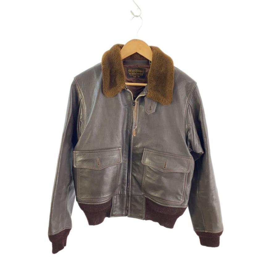 バズリクソンズ G1 レザージャケット(山羊革) Buzz Rickson's◇Type G-1/フライトジャケット/38/山羊革/BLK/BR80145