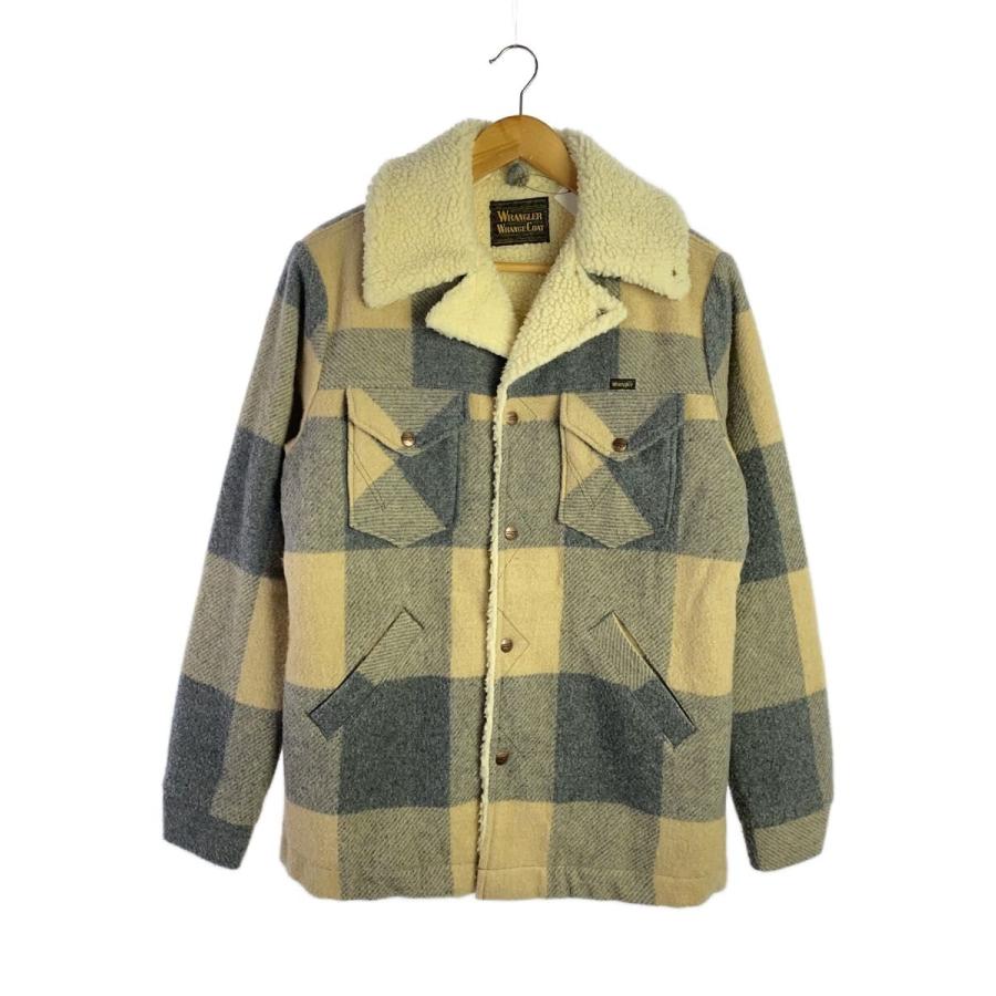 WRANGLER◇ランチコート/ジャケット/L/ウール/チェック/S9144
