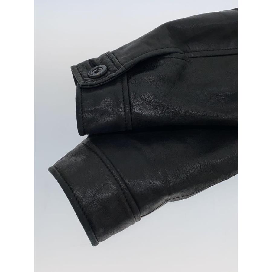 SAINT LAURENT◇シングルライダースジャケット/S/羊革/BLK SAINT LAURENT◇シングルライダースジャケット/S/羊革/BLK