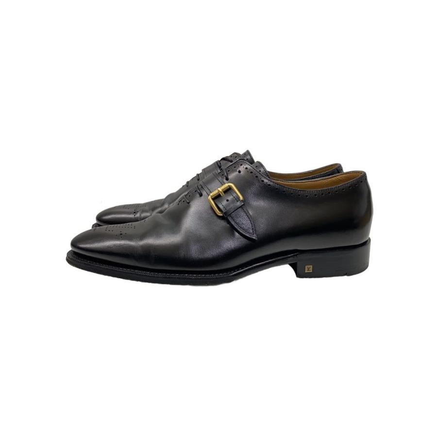 LOUIS VUITTON◇ドレスシューズ/UK8/BLK/レザー/FR1024 : セカンド