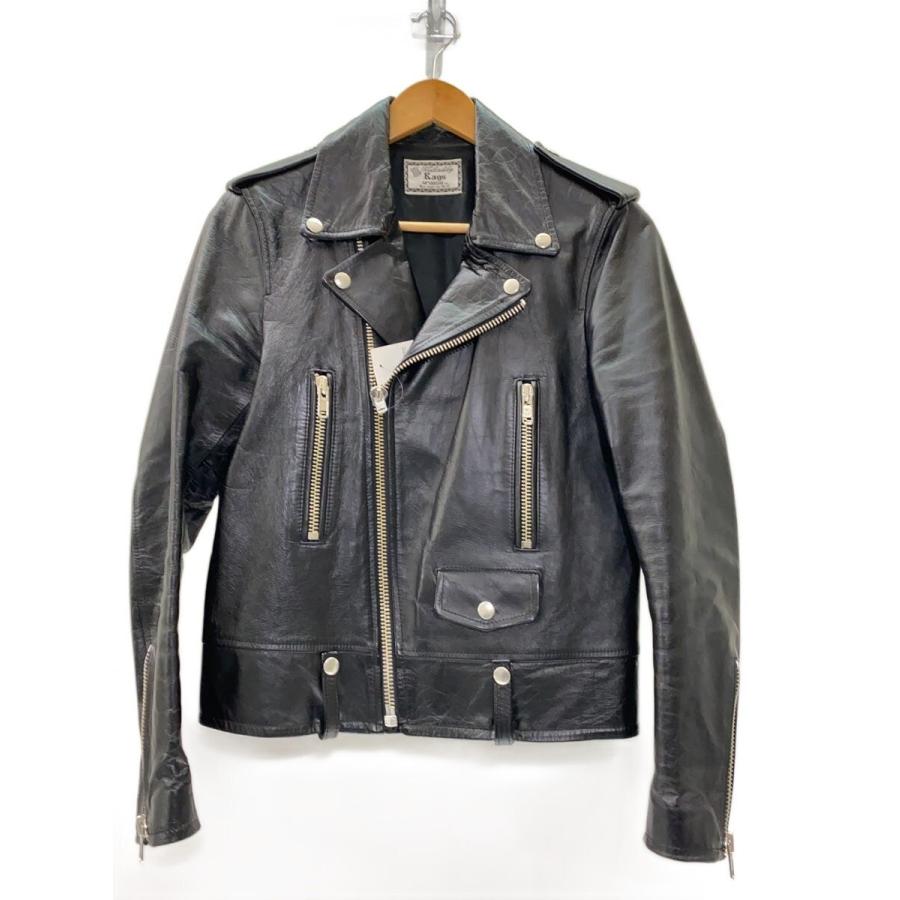 Rags MCGREGOR◇14AW/ホースハイド/ダブルライダースジャケット/S/馬革