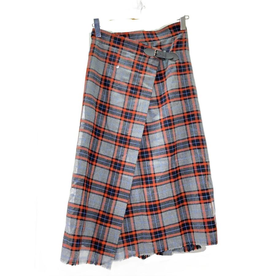 Vivienne Westwood ANGLOMANIA スカート Vivienne Westwood◇ANGLOMANIA/巻きスカート/36/ウール/マルチカラー