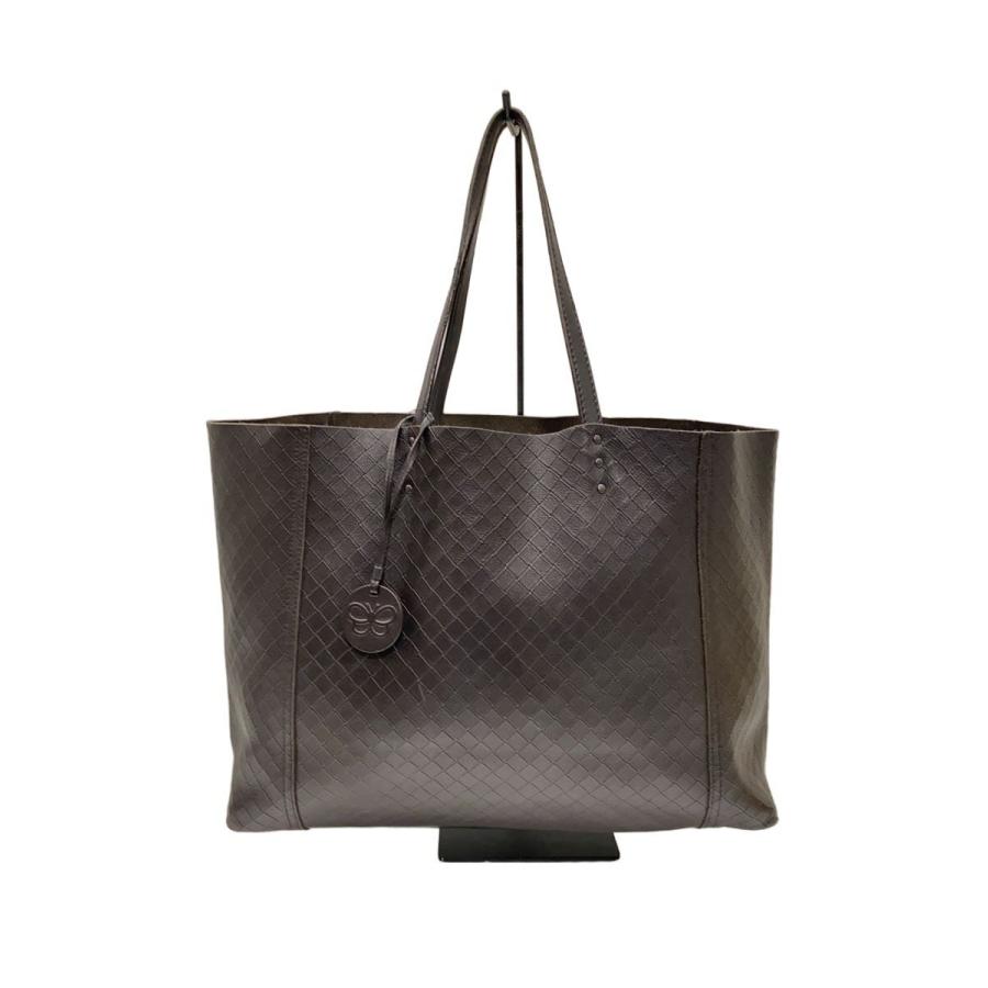 BOTTEGA VENETA◇トートバッグ/イントレッチオミラージュ/レザー/BRW 