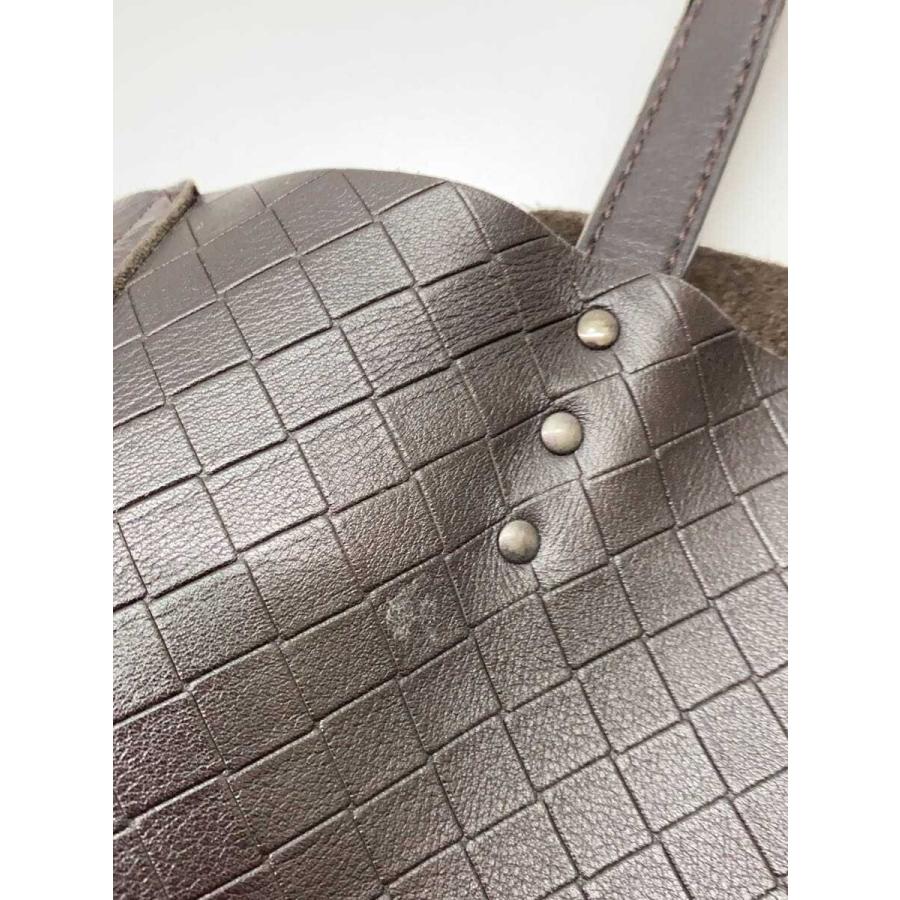 BOTTEGA VENETA◇トートバッグ/イントレッチオミラージュ/レザー/BRW 