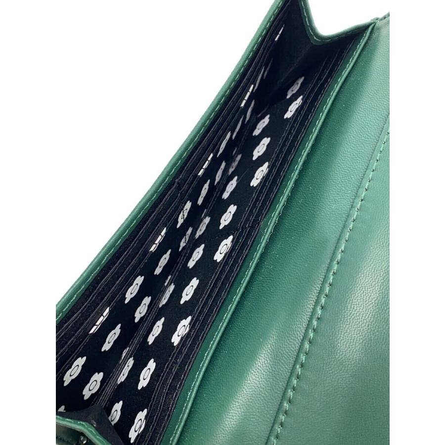 新品MARY QUANTエナメル長財布 MARY QUANT◇長財布/エナメル/GRN/無地/レディース : セカンド