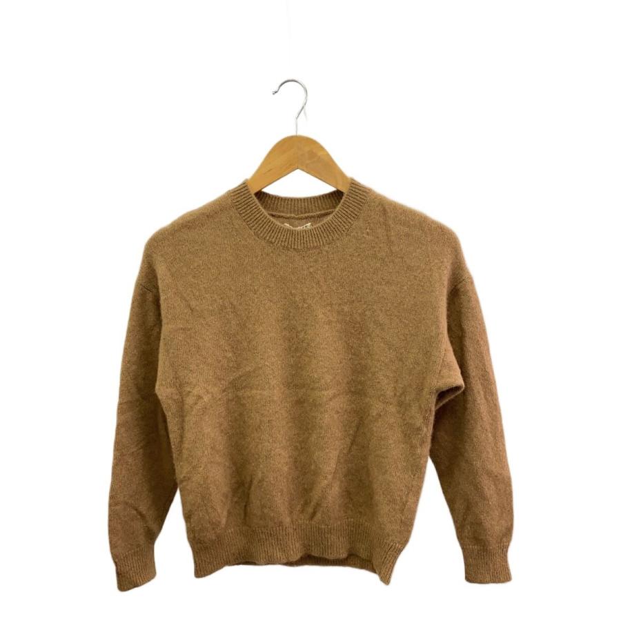 AURALEE◇ニット・セーター(厚手)/O/キャメル/CML/A8AP04BR/BABY CAMEL
