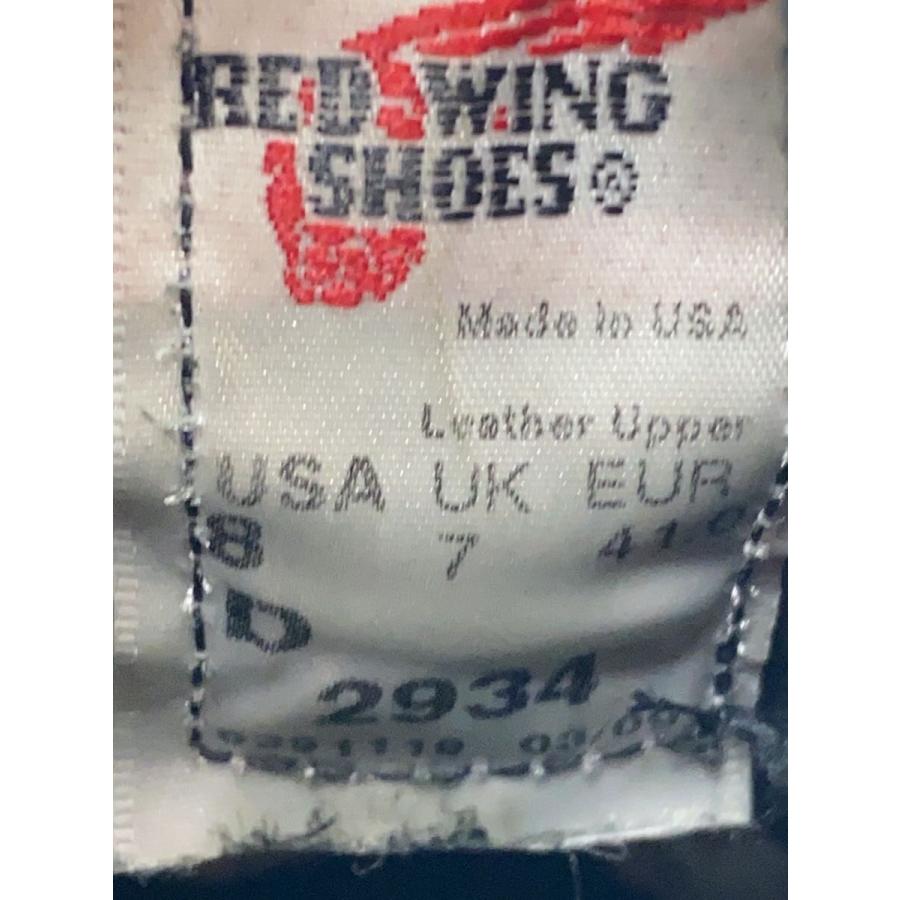 RED WING◇ブーツ/UK7/BLK/レザー/2934/LINEMAN/ラインマン : セカンド