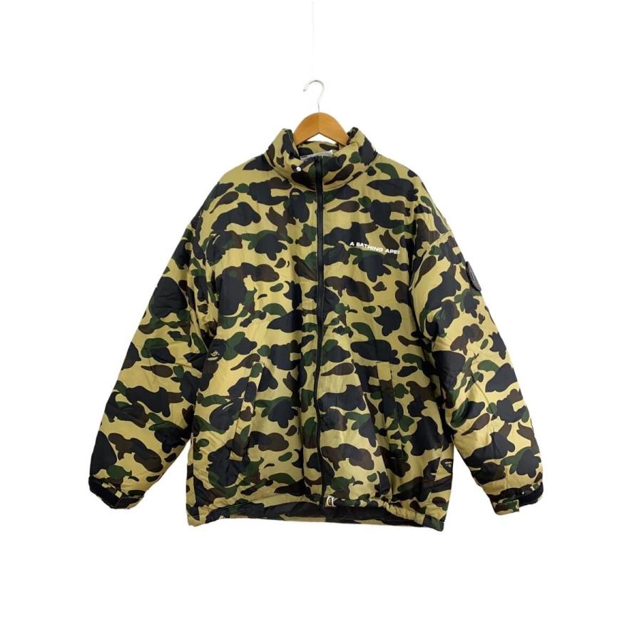 A BATHING APE◇ダウンジャケット/XL/ナイロン/マルチカラー/カモフラ