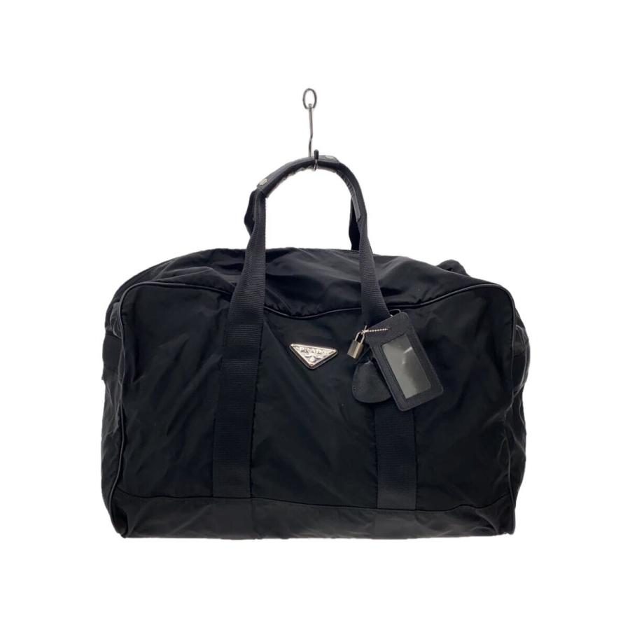PRADA◇ボストンバッグ/ナイロン/BLK/無地// : セカンド PRADA◇ボストンバッグ/ナイロン/BLK/無地// : セカンド