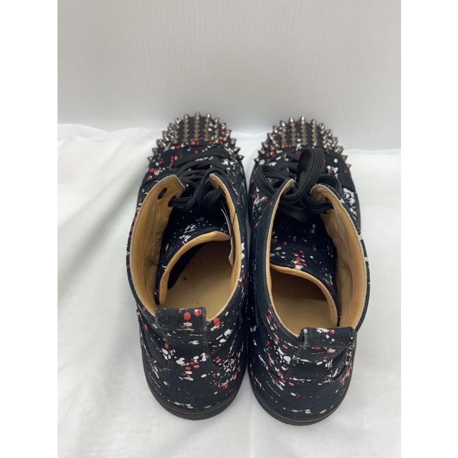 Christian Louboutin◇ハイカットスニーカー/41.5/BLK/ペンキ加工風