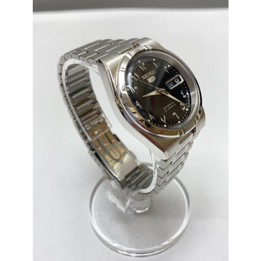 SEIKO◇自動巻腕時計/アナログ/BLK/SLV/7S26-01H0// : セカンド