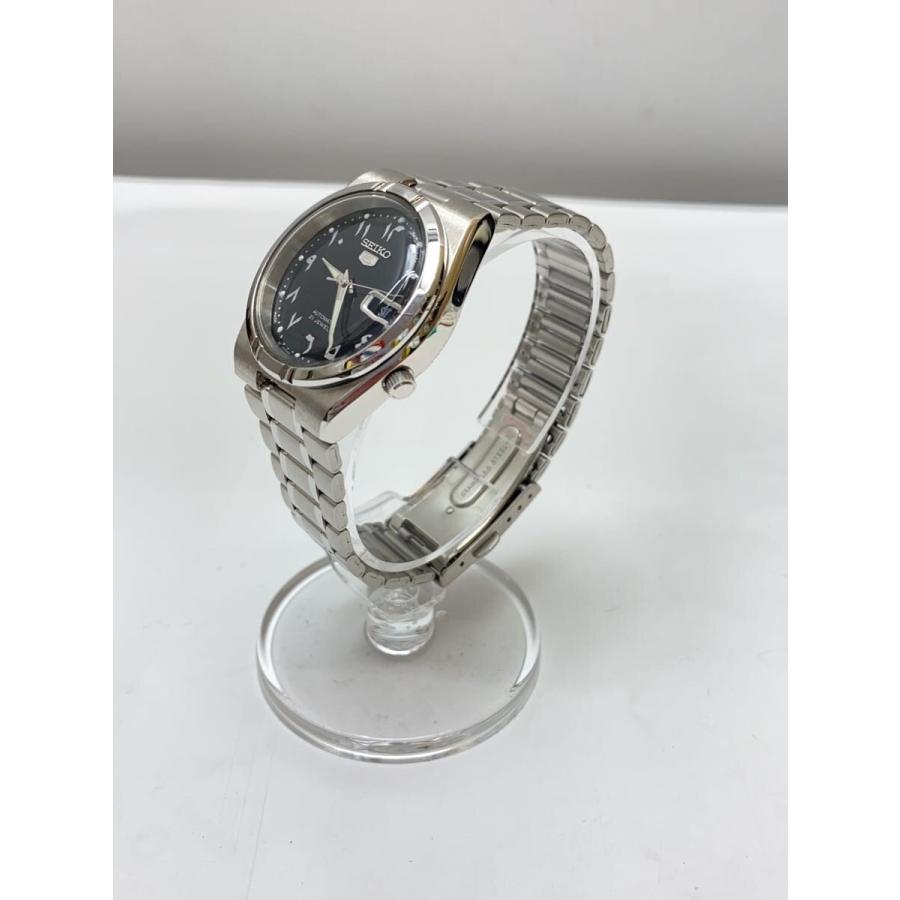 SEIKO◇自動巻腕時計/アナログ/BLK/SLV/7S26-01H0// : セカンド