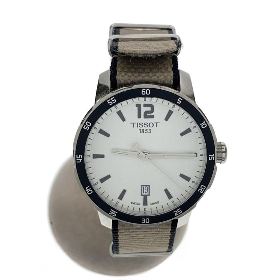 TISSOT◇クォーツ腕時計/アナログ/--/WHT/BEG/T095410A// : セカンド 