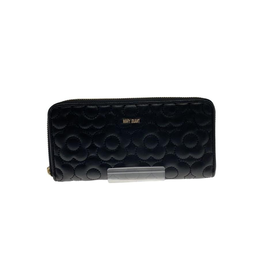 MARY QUANT◇長財布/レザー/BLK/レディース/222-911368-010-0