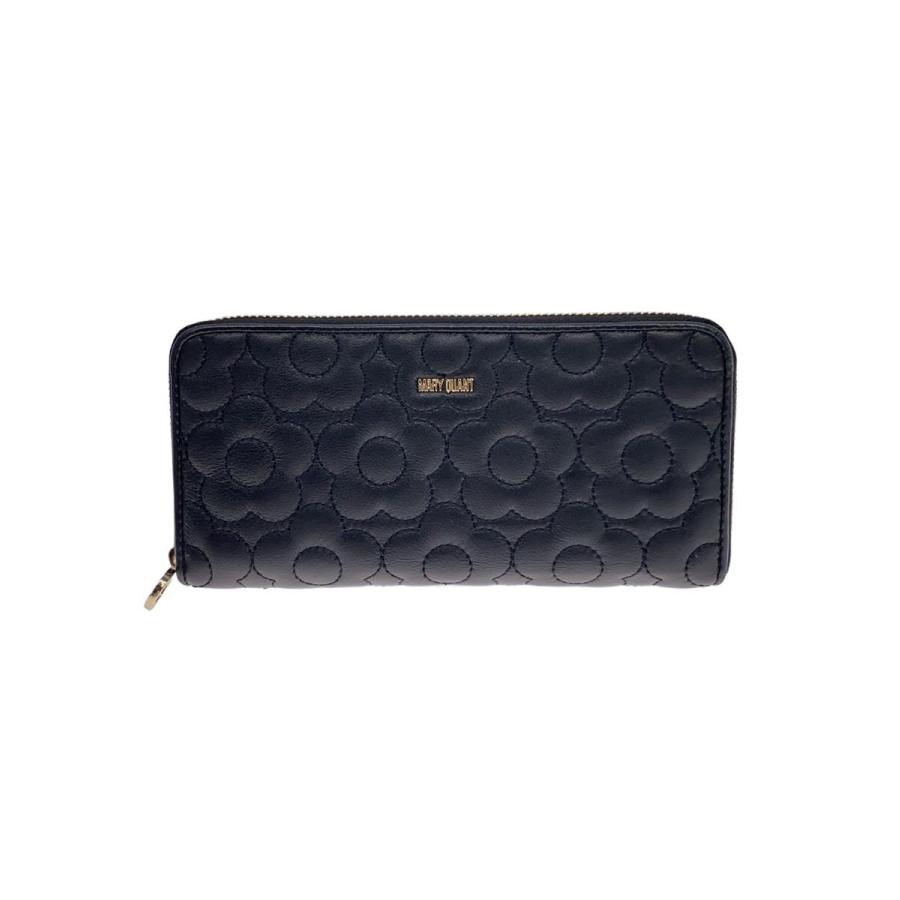 MARY QUANT◇長財布/レザー/BLK/花柄/レディース// : セカンド 