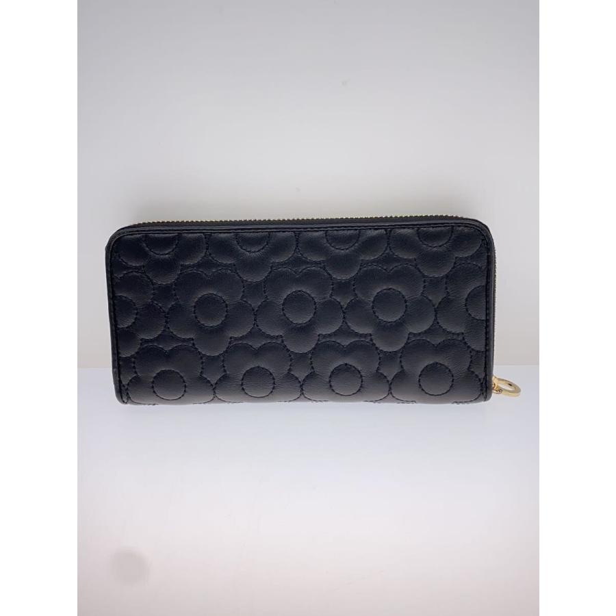 MARY QUANT◇長財布/レザー/BLK/花柄/レディース// : セカンド 
