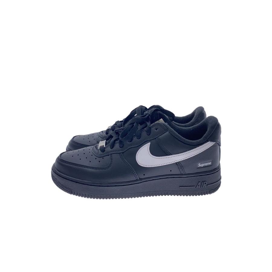 ★1回のみ使用・超美品★Supreme×NIKE エアフォース1 25cm NIKE◇X SUPREME AIR FORCE 1 LOW SP/25cm/BLK/レザー// : セカンド