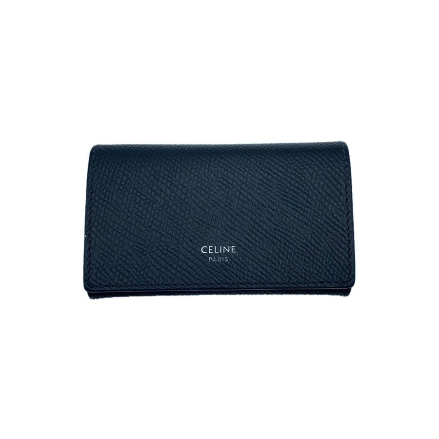 CELINE◇キーケース/レザー/BLK/無地/メンズ : セカンドストリート