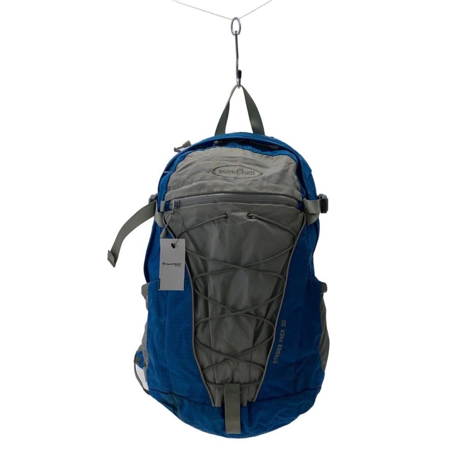 mont-bell◇STRIDER PACK 20/リュック/ナイロン/BLU : セカンド