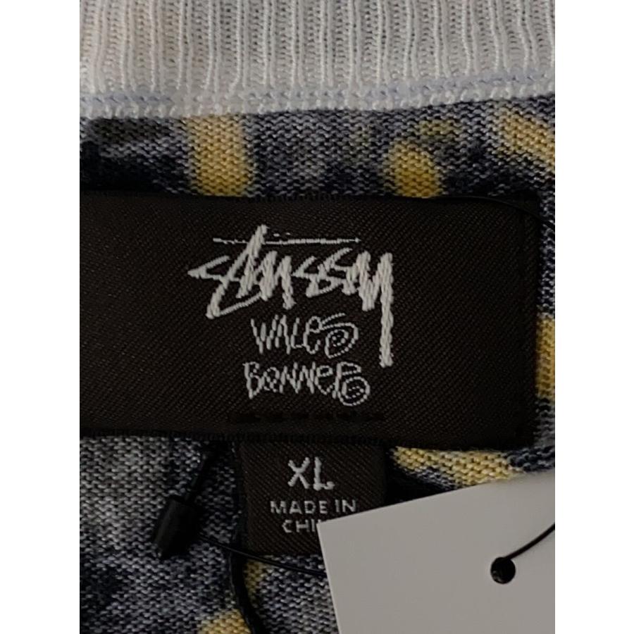 STUSSY◇x WALES BONNER/LEOPARD SWEATER/XL/マルチカラー/アニマル