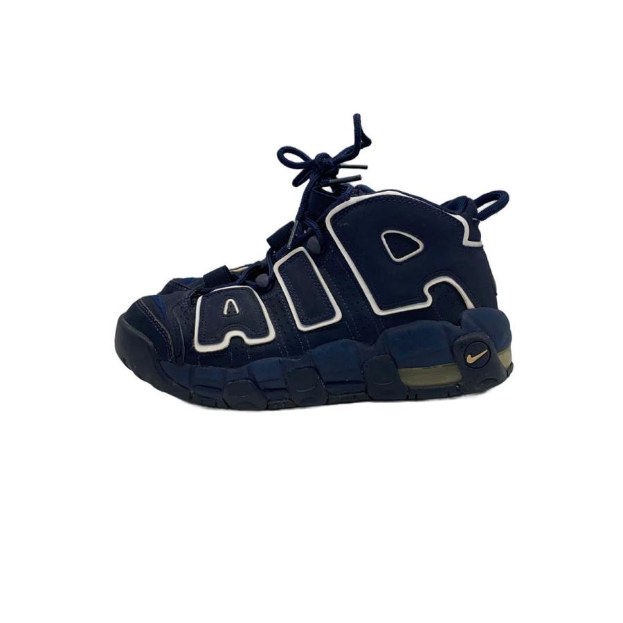 NIKE◇AIR MORE UPTEMPO (GS)/エアモアアップテンポ/ネイビー/415082