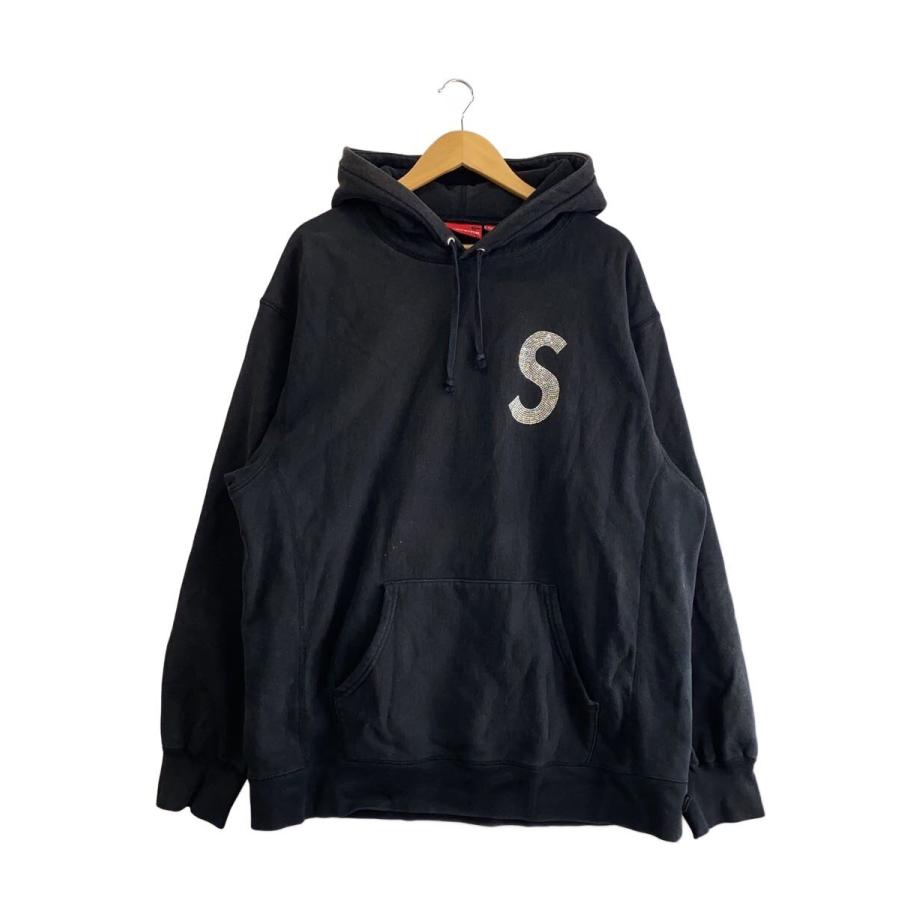 Supreme◇21SS/Swarovski S Logo Hooded Sweatshirt/パーカー/XL