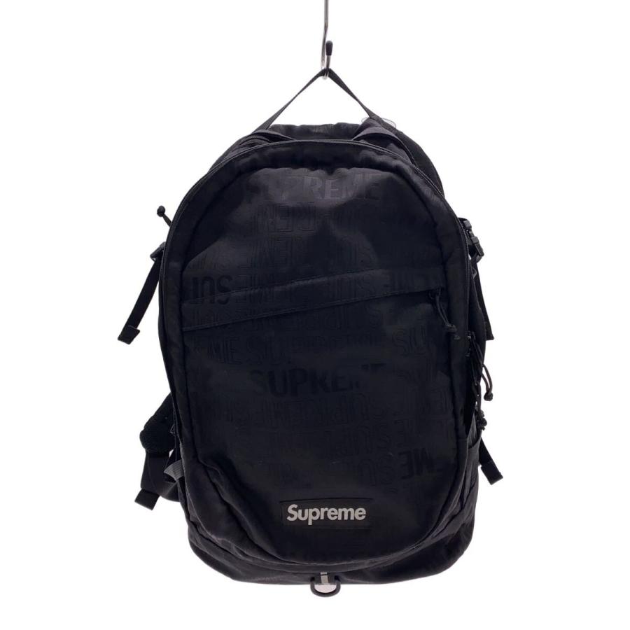 シュプリーム19SS バックパック ブラック Supreme◇19SS backpack/リュック/バックパック/BLK/内側汚れ有