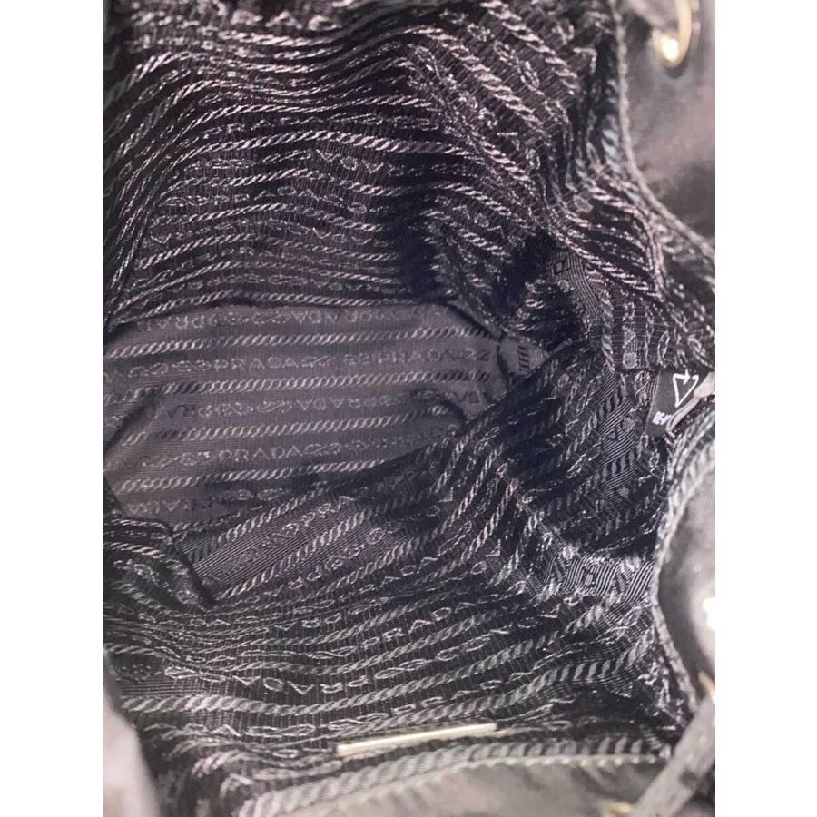 PRADA◇Re-Nylon/巾着ポーチ/ナイロン/BLK/サコッシュ// : セカンド