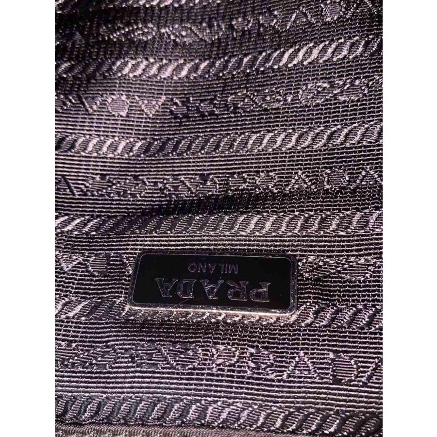 PRADA◇Re-Nylon/巾着ポーチ/ナイロン/BLK/サコッシュ// : セカンド