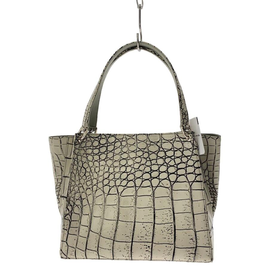 JRA/クロコダイル/バニラ/トートバッグ/ハンドバッグ/レザー/GRY 