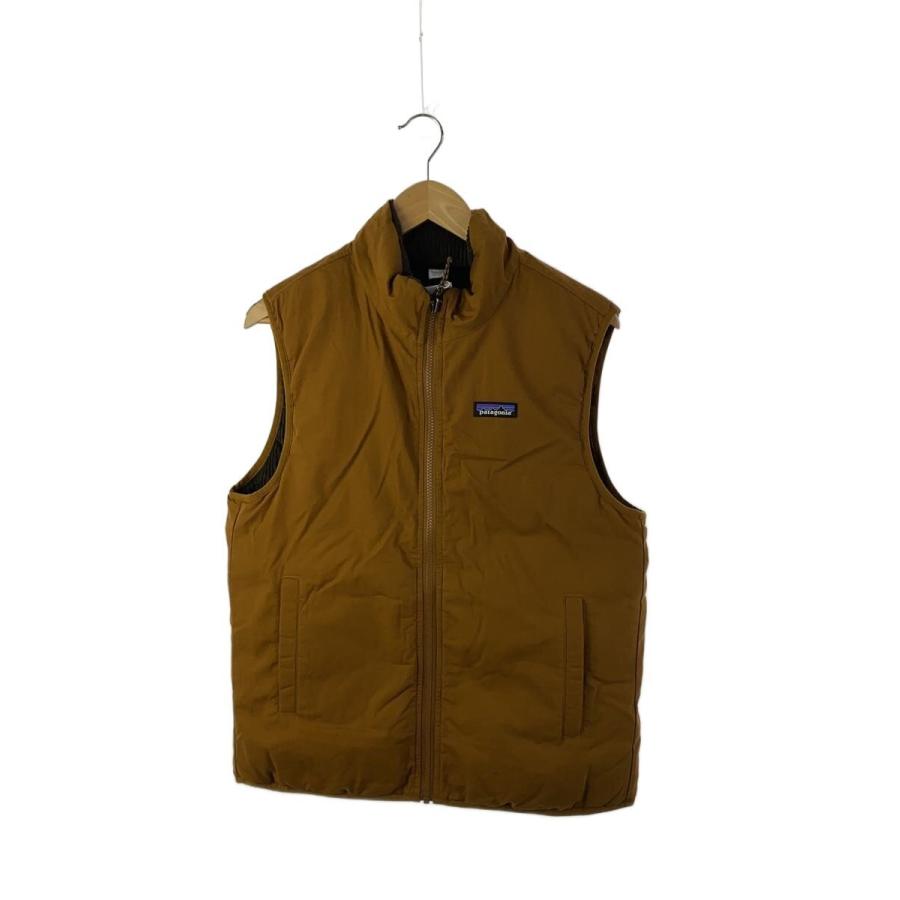 patagonia◇リバーシブル/コーデュロイ/ダウンベスト/S/コットン/CML