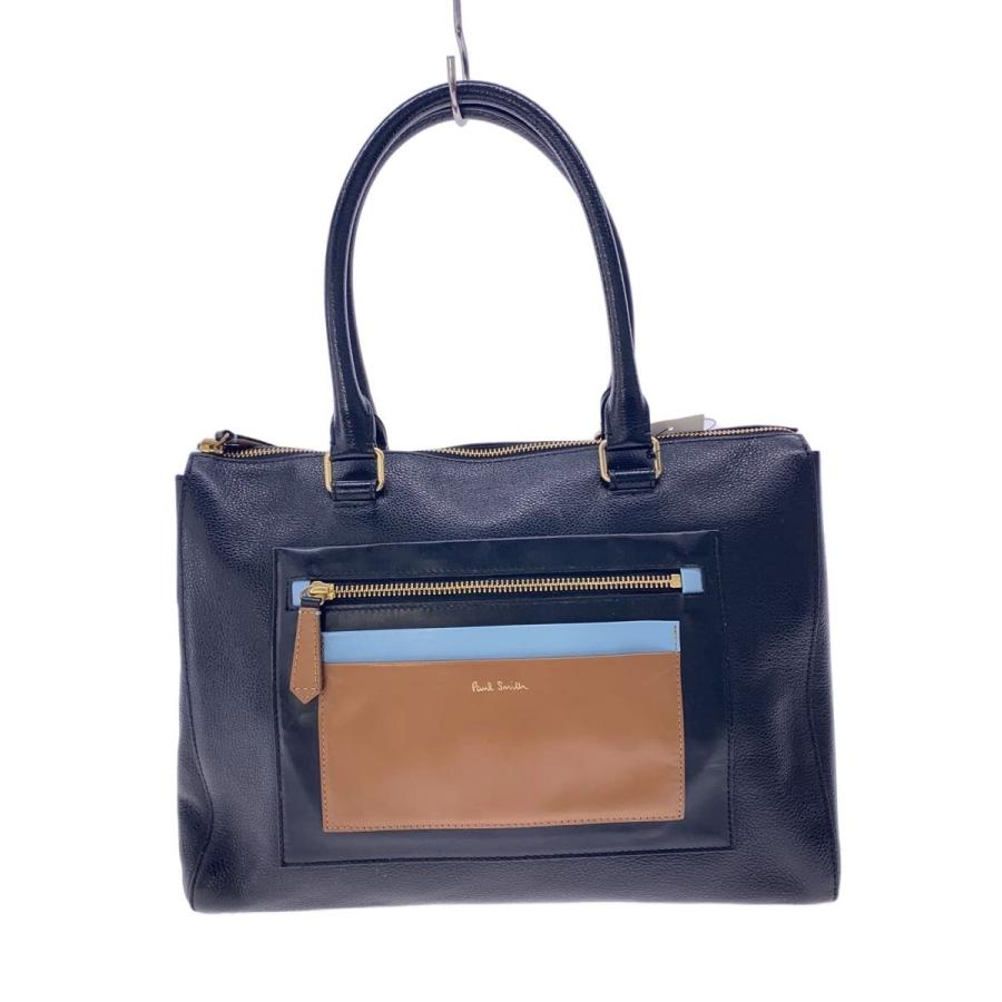 Paul Smith ネイビー レザートートバッグ Paul Smith◇バッグ/レザー/BLK : セカンドストリートYahoo!店 - 通販