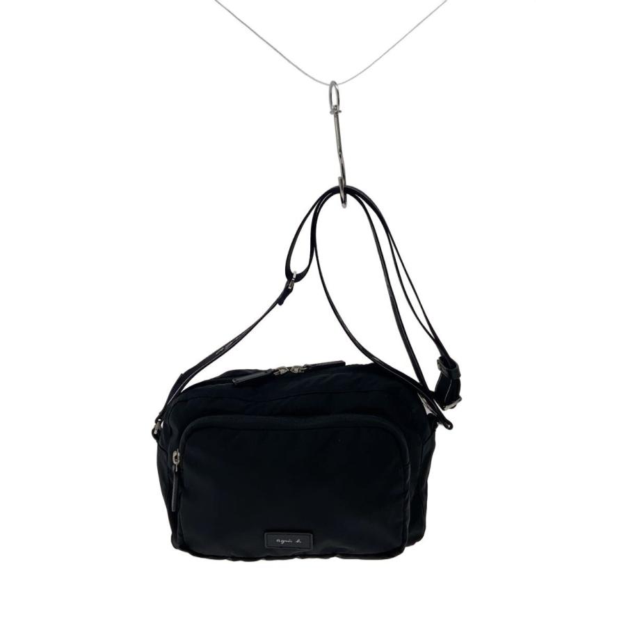 agnes b.◇ショルダーバッグ/ナイロン/BLK/js18m-02 : セカンド