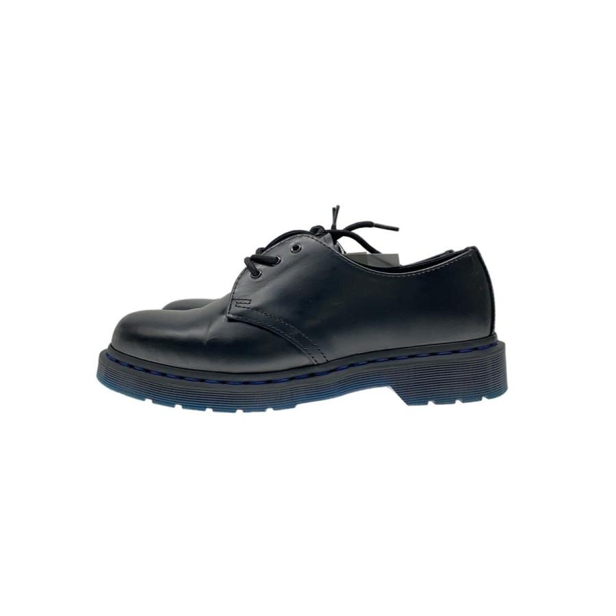 Dr.Martens◇3ホール/ブルーステッチ/ドレスシューズ/UK7/BLK/レザー