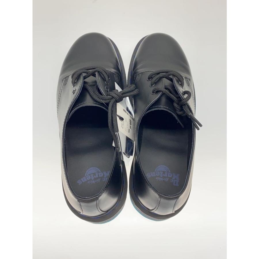 Dr.Martens◇3ホール/ブルーステッチ/ドレスシューズ/UK7/BLK/レザー
