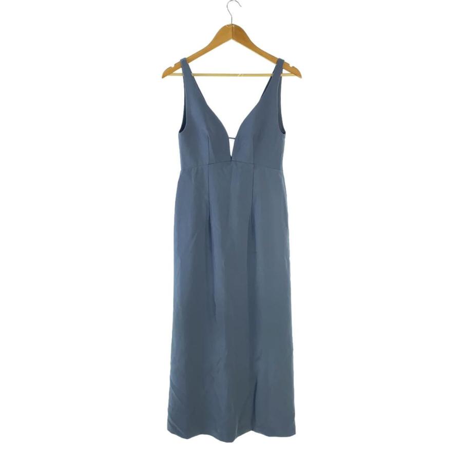 SNIDEL◇フロントデザインナロージャンスカ/1/ポリエステル/BLU  